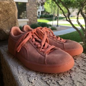 Puma Pink Suede Classic Sneakers